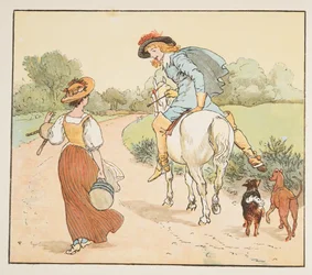 "Dois-je aller avec toi ma jolie fille?", de The Hey Diddle Diddle Picture Book, pub.1882